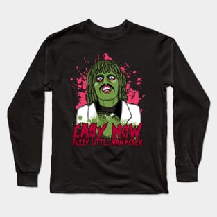 Old Gregg - Easy Now Fuzzy Little Man Peach Quote Long Sleeve T-Shirt